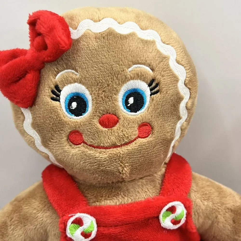 TWO Holly Ginger Gingerbread Plush, 10 Inch, Gingerbread Doll Christmas‎ Plush